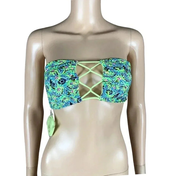 Victoria's Secret Other - VICTORIA'S SECRET Neon Kaleidoscope Strappy Bikini Top NEW SMALL